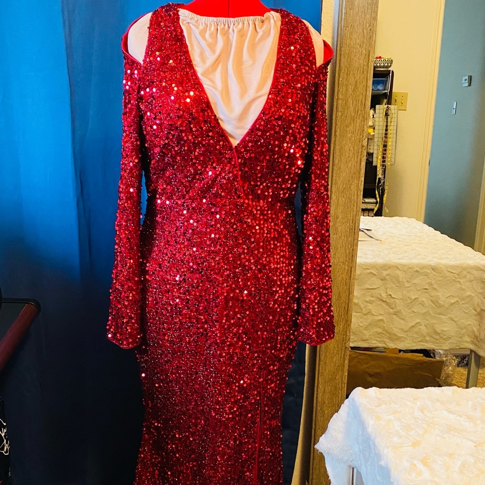 NWOT Red Cocktail dress NWOT - Picture 3 of 11
